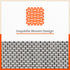 Woven PVC Table Mats / Placemats for Dining Table at Home (Nora - Set of 6)
